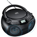 Chenquansarl - lecteur cd portable boombox poste radio cd boombox haut - parleur stro avec radio am ...