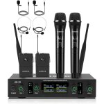 Chenquansarl - micro cravate sans fil avec micro casque et micros a main ¿ systme professionnel uhf ...