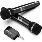Chenquansarl - micro sans fil, microphone avec puce un a un, faible latence, rechargeable, 40h, portée ... Chenquansarl - micro sans fil, microphone avec puce un a un, faible latence, rechargeable, 40h, portée ...