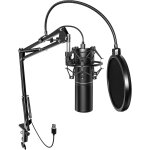 Chenquansarl - microphone a condensateur usb enregistrement pour ordinateur de bureau et ordinateur portable ...