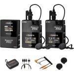 Chenquansarl - microphone sans fil 2, 4 ghz, micro cravate sans fil boomx - d2 pro, 2 emetteurs & 1 rcepteur, ...