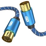 Chenquansarl - midi câble, 5 broches midi cable d'instrument clavier mâle a mâle 5 broches din in - out ... Chenquansarl - midi câble, 5 broches midi cable d'instrument clavier mâle a mâle 5 broches din in - out ...