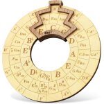 Chenquansarl - outil de mélodie en bois, 16cm roue d'accords du cercle des quintes rond outil d'accords ... Chenquansarl - outil de mélodie en bois, 16cm roue d'accords du cercle des quintes rond outil d'accords ...