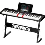 Chenquansarl - piano numrique 61 touches lumineuses support de partitions semi - lestes avec stands ...