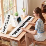Chenquansarl - piano numrique 88 touches, piano portable avec clavier semi - pondr, avec enregistrement ...