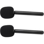 Chenquansarl - poignée d'adaptateur de microphone d'interview, support de micro pour mic 1 et 2, pour ... Chenquansarl - poignée d'adaptateur de microphone d'interview, support de micro pour mic 1 et 2, pour ...