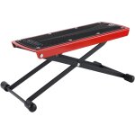 Chenquansarl - repose - pieds de guitare rouge avec pdale d'instrument pliable en caoutchouc antidrapant, ...