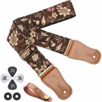 Chenquansarl - sangle de guitare, sangles en coton japonais pour guitare acoustique avec extrémités en ... Chenquansarl - sangle de guitare, sangles en coton japonais pour guitare acoustique avec extrémités en ...
