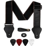 Chenquansarl - sangle guitare electrique acoustique bandoulire de guitare mdiator de guitare avec strap ...