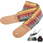 Chenquansarl - sangle guitare, sangle guitare electrique tresse, rglable sangle guitare acoustique, ...