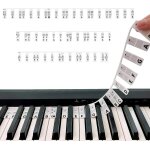 Chenquansarl - silicone autocollants de clavier de piano, amovibles touches note autocollant, lumineux ... Chenquansarl - silicone autocollants de clavier de piano, amovibles touches note autocollant, lumineux ...