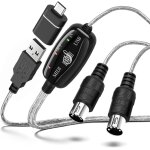 Chenquansarl - tnp lot de câbles midi vers usb avec adaptateur de type c 2 en 1 pour piano midi usb de ... Chenquansarl - tnp lot de câbles midi vers usb avec adaptateur de type c 2 en 1 pour piano midi usb de ...