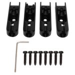 Chevalet de basse electrique en mtal rsistant a lusure textur individuel 4 cordes chevalet de guitare ...