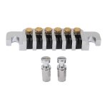Chevalet de guitare a 6 cordes pour guitares electriques lp remplacement de chevalet en m�tal vintage ...