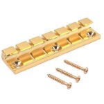 Chevalet de guitare 6 cordes - pontets en m�tal pour guitare electrique - avec vis de fixation