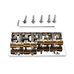 Chevalet de guitare basse a 6 cordes, chevalet en mtal professionnel avec cl en l et vis