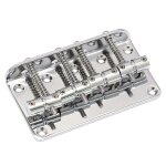 Chevalet de guitare basse fixe hard tail compatible avec la basse de jazz a 4 cordes ou la basse de style ...