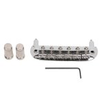 Chevalet de guitare electrique 6 cordes, cordier, accessoire en m�tal pour jazzmaster, argent