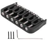 Chevalet guitare electrique 6 cordes ga890 fixe mtal pour guitariste accessoire musical noir