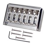 Chevalet de guitare electrique fixe a 6 cordes en alliage de zinc pont fixe de corde pour chevalet de ...