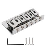 Chevalet de guitare electrique professionnel en m�tal, fixe et d�licat, de remplacement, argent�