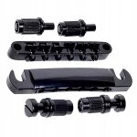 Chevalet de guitare electrique, sillet fixe, pièces de rechange pour lp noir Chevalet de guitare electrique, sillet fixe, pièces de rechange pour lp noir
