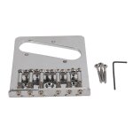 Chevalet de guitare en forme de l, plaque de traction de cordes de fixation a 6 pontets pour guitare ...