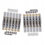 Chevalet de guitare sans tête 2x6 cordes avec sillet pour guitare sans tête Chevalet de guitare sans tête 2x6 cordes avec sillet pour guitare sans tête
