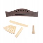 Chevalet en palissandre pour guitare acoustique + chevilles de chevalet en os sillet de chevalet de guitare ... Chevalet en palissandre pour guitare acoustique + chevilles de chevalet en os sillet de chevalet de guitare ...