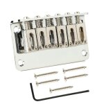 Chevalet de selles de guitare a 6 cordes avec vis chevalet de guitare chrom� de remplacement pour accessoires, ...