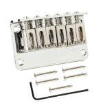Chevalet de selles de guitare a 6 cordes avec vis chevalet de guitare chromé de remplacement pour accessoires, ... Chevalet de selles de guitare a 6 cordes avec vis chevalet de guitare chromé de remplacement pour accessoires, ...