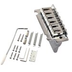 Chevalet de trmolo de guitare electrique 6 cordes chromes avec barre pour pices de guitare fender ...