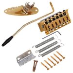 Chevalet de trémolo de guitare en or avec douille de cric de bateau pour pièces de guitare electrique ... Chevalet de trémolo de guitare en or avec douille de cric de bateau pour pièces de guitare electrique ...
