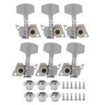 Chevilles d'accordage de guitare cl�s m�caniques de verrouillage m�caniques pi�ces de rechange en argent ...