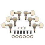 Chevilles daccordage semi - circulaires 3r3l boutons daccordage avec capuchon a trou rond pour guitare ...