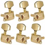 Chevilles de rglage de cordes de guitare, 6 pices, ttes de machine semi - fermes pour guitare electrique ...