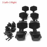 Chevilles de rglage de cordes de guitare en mtal semi - ferm, 1 ensemble, boutons de cordes en mtal, ...