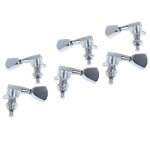 Chevilles de rglage de cordes de guitare scelles en chrome, 6 pices, ttes de machine pour accordeurs ...