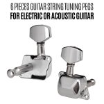 Chevilles de rglage de cordes de guitare semi - fermes, 6 pices, appareil de rglage de ttes de machine, ...