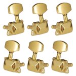 Chevilles de rglage de cordes de verrouillage de guitare, 6 pices, ttes de machine semi - fermes ...
