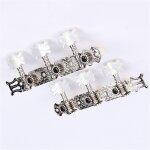Chevilles de réglage de guitare classique en métal argenté, 1 paire, têtes de machine, pièces de clés, ... Chevilles de réglage de guitare classique en métal argenté, 1 paire, têtes de machine, pièces de clés, ...