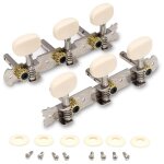 Chevilles de r�glage de guitare vintage plaqu�es or, t�tes de machine, cl�s de r�glage, accordeurs a ...