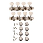 Chevilles de rglage de mandolines en acier l + r, avec jeu de vis a embouts argents, 2 pices
