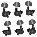 Chevilles de rglage noires, verrouillage demi rond de guitare folk, ttes de machine 3r3l