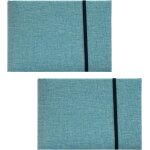 Chicslick - lot de 2 mini albums photo de 15, 2 x 10, 2 cm, couverture en lin pour bébé, mariage, famille, ... Chicslick - lot de 2 mini albums photo de 15, 2 x 10, 2 cm, couverture en lin pour bébé, mariage, famille, ...