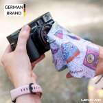 Chiffon de nettoyage en microfibre au design el�gant : pour appareil photo, objectif, ecran et comme ...