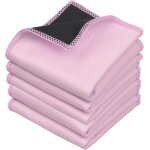 Chiffons de nettoyage en microfibre a double face - lot de 5 - 6, 6 x 6, 2 pouces - chiffon en microfibre ...
