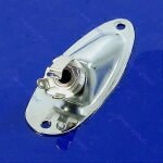 Chrome boat output loaded jack plate socket pour fender strat guitars