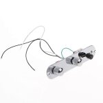 Chrome bouton de vitesse volume tone control plate commutateur 3way pr�c�bl� pour guitare