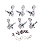Chrome demi - cercle guitare verrouillage accordeurs tte de machine chevilles rglage 3l pour acoustique ...
